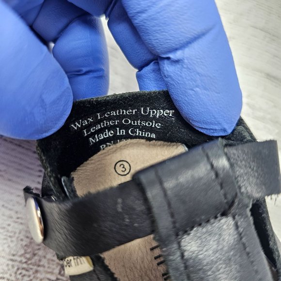 PIPER FINN GIRLS BLACK - T-STRAP MARY JANE - SOFT SOLE Size 3 - Picture 11 of 11